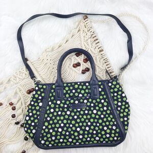 Vera‎ Bradley green polka dot bag